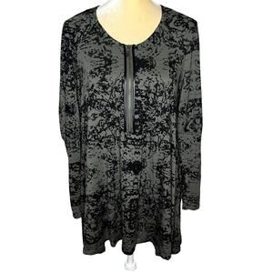 Lauren Vidal Artsy Art to Wear Blouse Tunic Top RIVA EUC Size Small